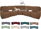 100% Waterproof Sectional Recliner Couch Covers by ROFASVCO