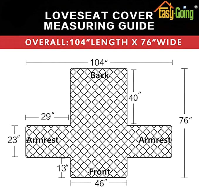 Easy-Going Reversible Couch Cover, 2 Cushion Sofa, Camel/Ivory | Machine - Image 6