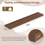 48 Inch Floating Shelves, 12 Inch Deep Floating Shelves - Image 3
