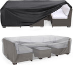 Patio Furniture Set Cover Waterproof, Mrrihand Outdoor Sectional Sofa Set Cover by Mrrihand