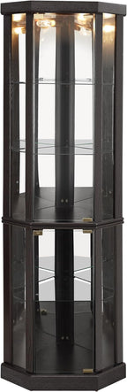Corner Curio Cabinet, 150lbs Heavy Duty Glass Display Cabinet - Image 7