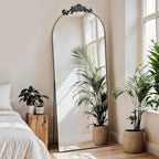 MISSDAY Vintage Baroque Full Length Mirror, Full Metal Frame Stand Up Retro - Image 6