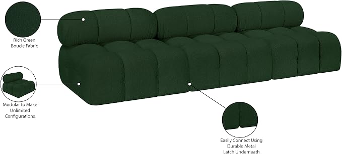 Meridian Furniture 611Green-S102B Ames Collection Modern | Contemporary Modular - Image 9