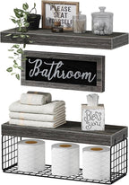 QEEIG ‎Bathroom Shelves Over Toilet by QEEIG