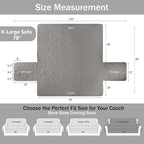 Soft Quilted Couch Cover with Pockets - Image 6