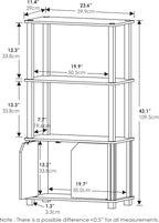 Furinno Brahms 4-Tier Multipurpose Bookcase/Bookshelf/Display Shelf/Display Rack - Image 3