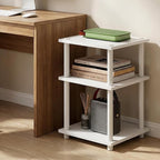Furinno Turn-N-Tube Side Table, 3-Tier Square Modern End Table, Toolless Open - Image 4