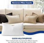 MIULEE Pillow Insert 20x26 Inch Decorative Rectangle Throw Pillow Inserts | - Image 4