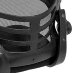 Flash Furniture Kelista Black Mesh Sled Base Side Reception Chair - Image 8