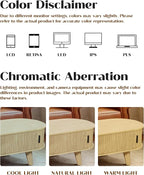 Oval Coffee Table with Storage, 47.2" Lift Top Coffee Table - Image 9