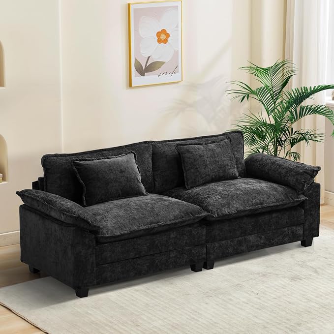 Oprisen 86" Modular Sectional Sofa, Comfy Cloud Couch Sectional Sofa by Oprisen