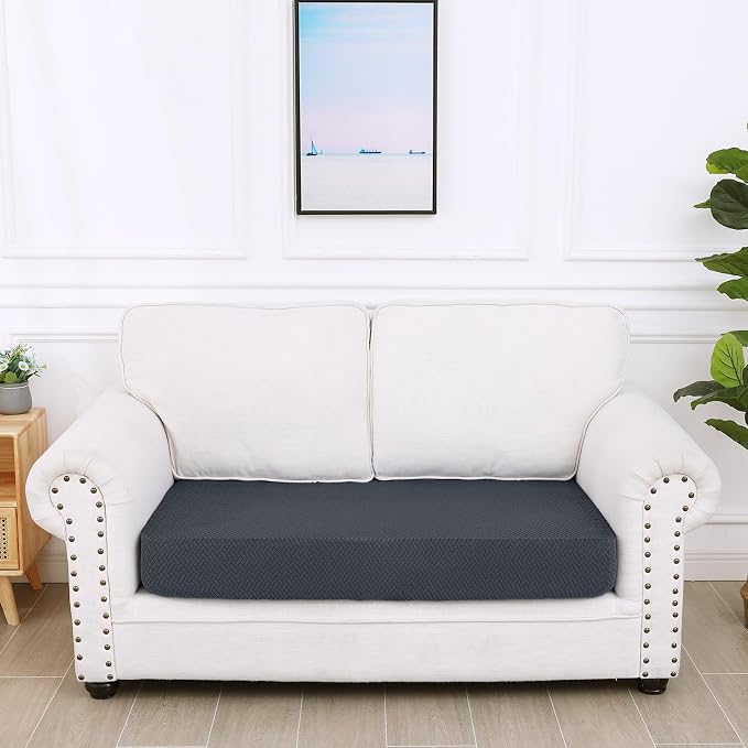Smiry Waterproof Couch Cushion Covers, Stretch Jacquard Sectional Couch Covers - Image 5