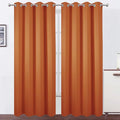 Blackout Curtains 52 x 95 inch/Orange Curtains Set of 2 Panels/Thermal by Lemomo