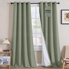 H.VERSAILTEX Linen Curtains 100% Blackout Curtains by HVERSAILTEX