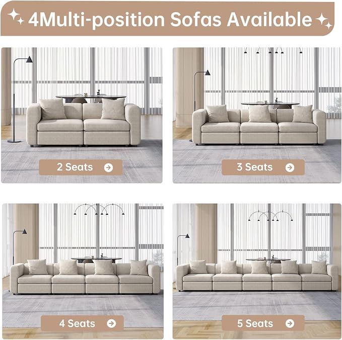 Guyii Modern 108.66" Long Oversized 3-Seat Velvet Convertible Sectional Sofa - Image 6