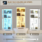 Gurexl Modern Glass Display Cabinet - Image 4