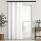 Topfinel 96 Inches Long Pinch Pleated Semi Sheer Curtains by Topfinel