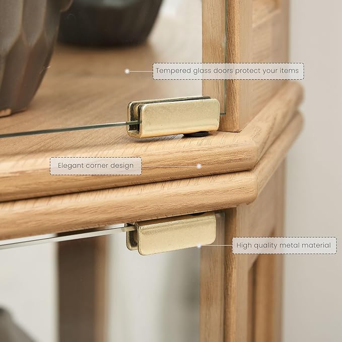 Anwick Corner Display Curio Cabinets - Image 5