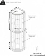Glass Corner Display Cabinet - Image 2