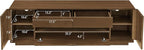 LKTART 59" Mid-Century Modern TV Stand, Solid Wood Veneer Entertainment Center - Image 4