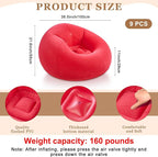 Realspring 6 9 12 Pcs Inflatable Bean Bag Chairs - Image 2