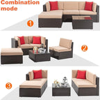 Vongrasig 6 Piece Patio Furniture Set - Image 7