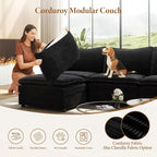 Vesgantti 142" Cloud Couch Sectional Modular Sofa, Comfy Sectional Couch - Image 6