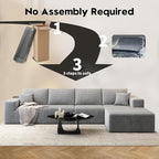 135.4" Cloud Modular Sectional Sofa Couch - Image 3