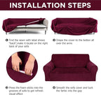 Peryiter 3 Pcs Couch and Loveseat Covers Set Sofa Cover - Image 5