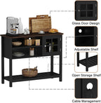 ChooChoo Farmhouse Coffee Bar Cabinet, Buffet Cabinet - Image 6
