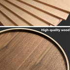 2.3 Gallons Wood Trash Can Wastebasket - Image 5