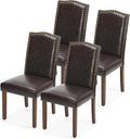 DUMOS Dining Chairs Set of 4, Modern PU Leather Kitchen Table Chairs by DumosLifestyle