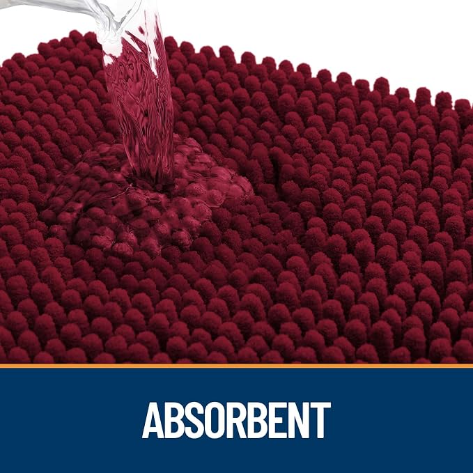 OLANLY Dog Door Mat for Muddy Paws 40x24, Super Absorbent Chenille Mud Mat | - Image 3