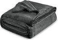Bedsure GentleSoft Fleece Blankets King Size Dark Grey by Unknown