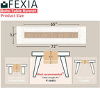 FEXIA Boho Table Runner for Thanksgiving Fall Christmas Home Decor - Image 2