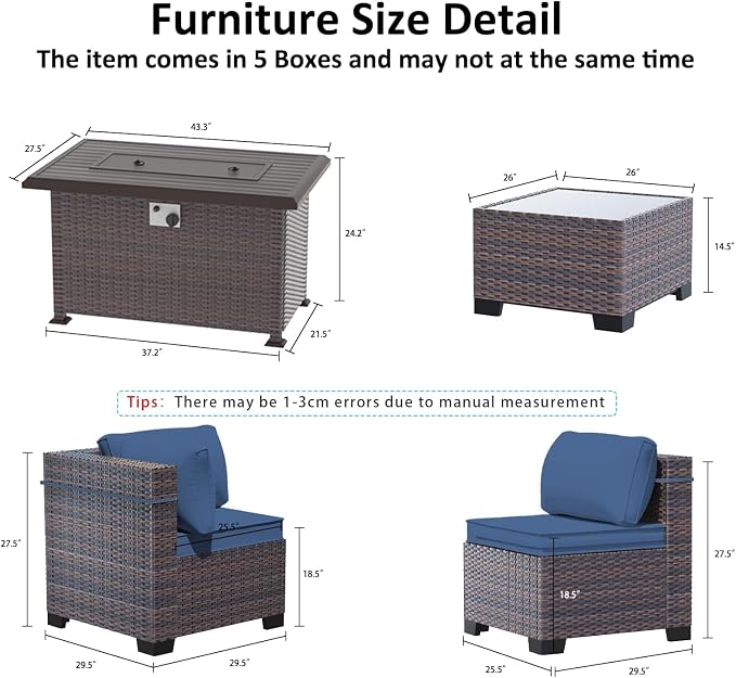 11 Pieces Patio Furniture Set - Image 2