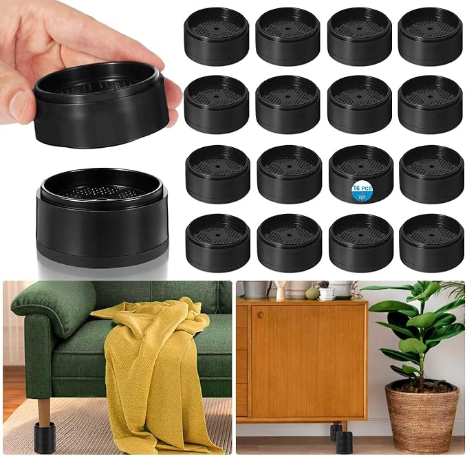 Bed Risers 1 inch, 2 inch, 3 inch, 4 inch Heavy Duty, Adjustable Furniture Riser - Image 7