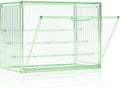 Clear Green Acrylic Figure Display Case by MSHOMELYDIRECT