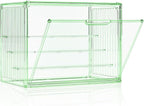 Clear Green Acrylic Figure Display Case by MSHOMELYDIRECT