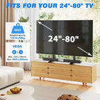 Rfiver Universal TV Stand Base for 24-80 Inch TVs, Table Top TV Stand - Image 2