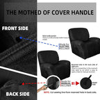 ANARACHON Leather Look Recliner Chair Covers Stay in Place 4-Piece Recliner - Image 7