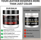 Leather Recoloring Balm with 100ml Mink Oil, Car Seats, Dye & Restorer - Image 3