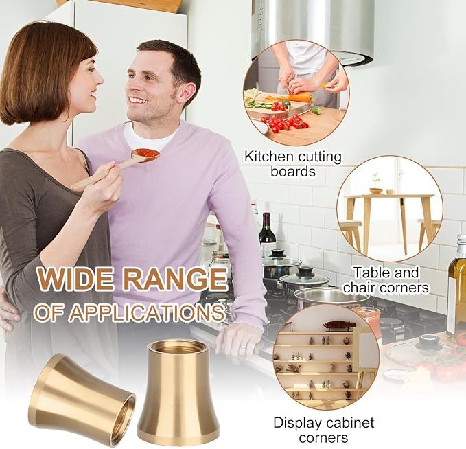 Brass Cutting Board Feet，Chopping Board Feet Set - Image 6