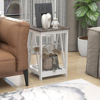 Farmhouse Square End Table, Accent Side Table - Image 8