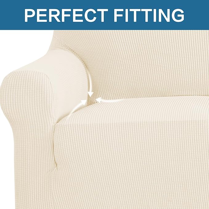 H.VERSAILTEX Stretch Couch Cover Loveseat Covers - Image 5