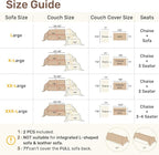 2 Pieces Sectional Couch Covers L Shaped Cover XL Light Sage | Thick Washable - Image 2
