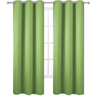 Light Green Blackout Curtains/42 x 84 Inch/Set of Two Panels Grommet Bedroom - Image 2