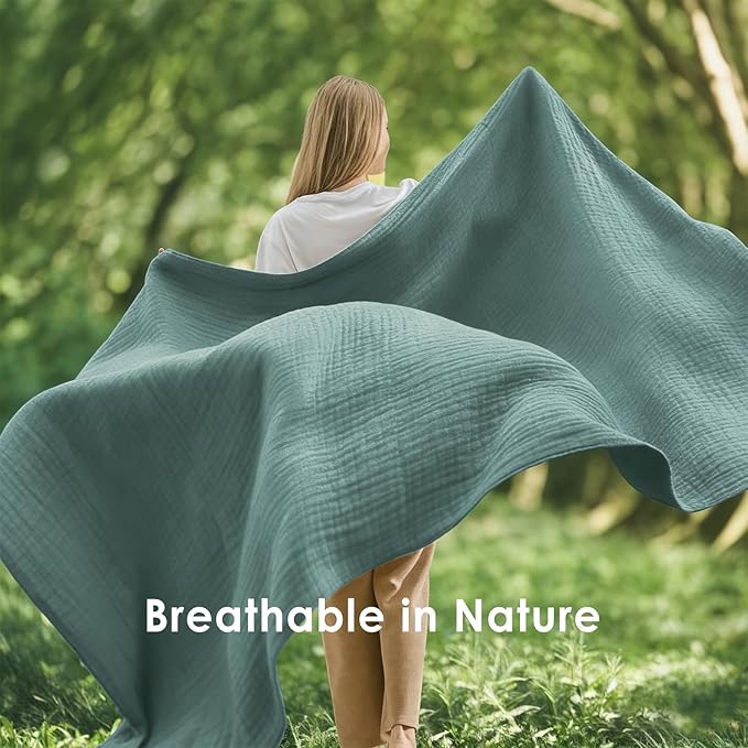 EMME Muslin Cotton Queen Blanket - Image 5