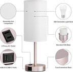 Fenmzee Antique White Bedside Table Lamp - Image 6
