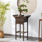 Japanese Zen Style Altar End Table Vintage Console Table - Image 4
